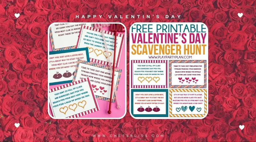 valentine’s day couples scavenger hunt ideas