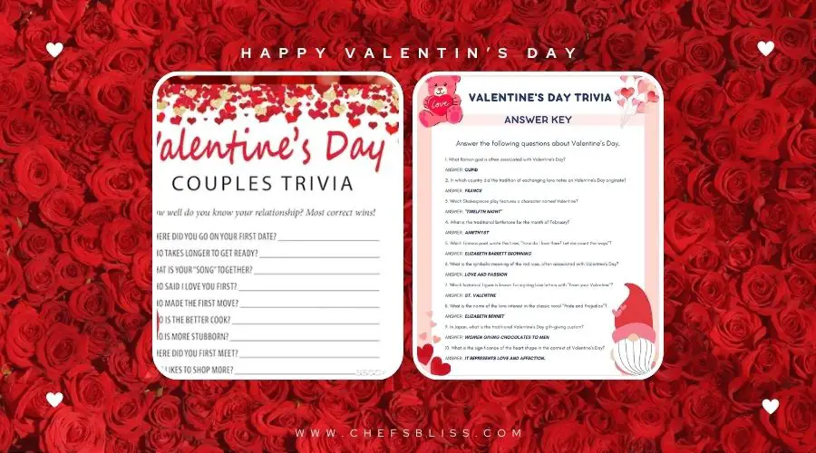 valentine’s day couples trivia night ideas