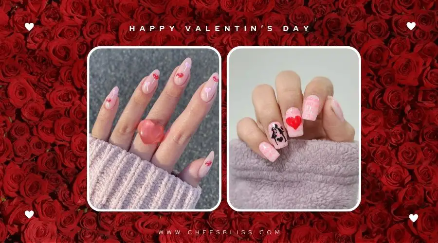 valentine’s day cupid nail ideas