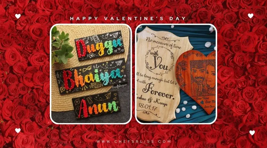 valentine’s day custom name plate gift ideas