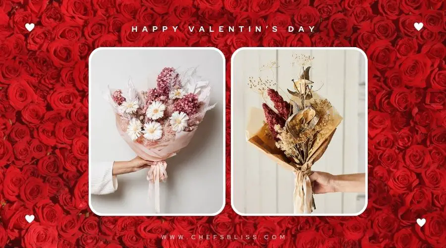 valentine’s day dried flower decor ideas