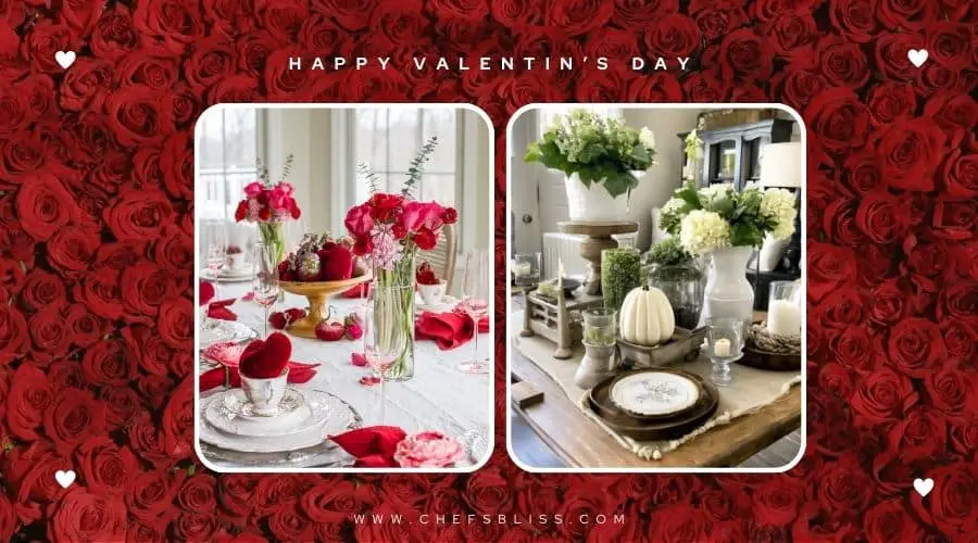 valentine’s day farmhouse table decor ideas