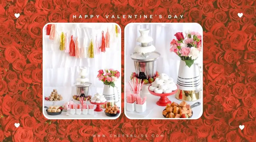 valentine’s day fountain decor ideas