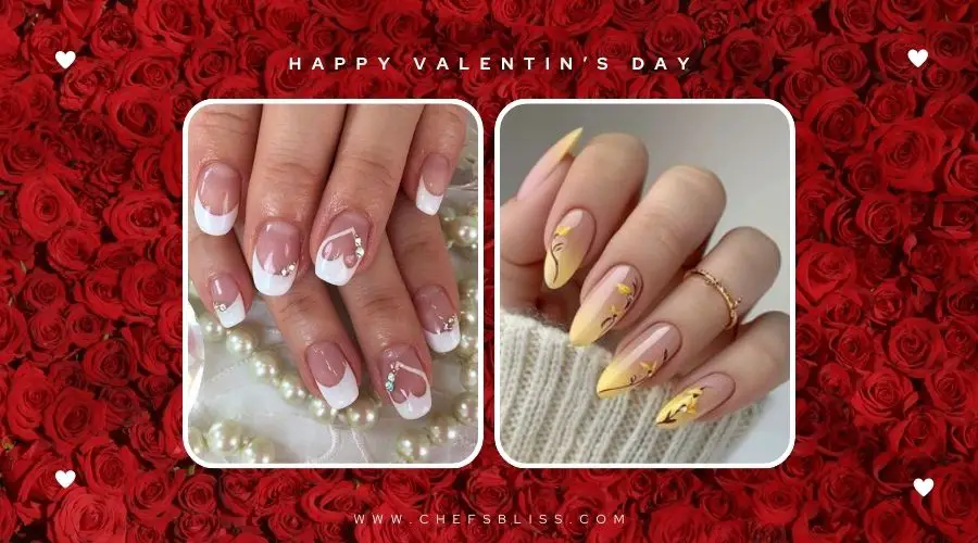 valentine’s day french tip nail ideas