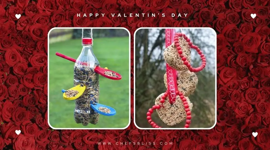 valentine’s day garden bird feeder ideas