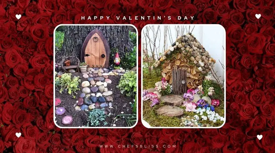 valentine’s day garden fairy door ideas