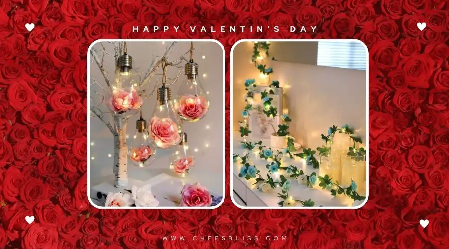 valentine’s day garden fairy lights vine ideas