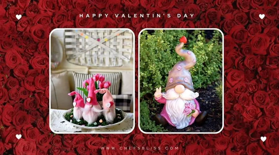 valentine’s day garden gnome ideas