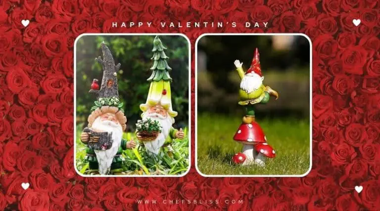 valentine’s day garden gnome sculptures ideas