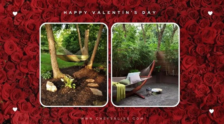 valentine’s day garden hammock ideas