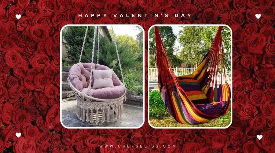 valentine’s day garden hammock swing ideas