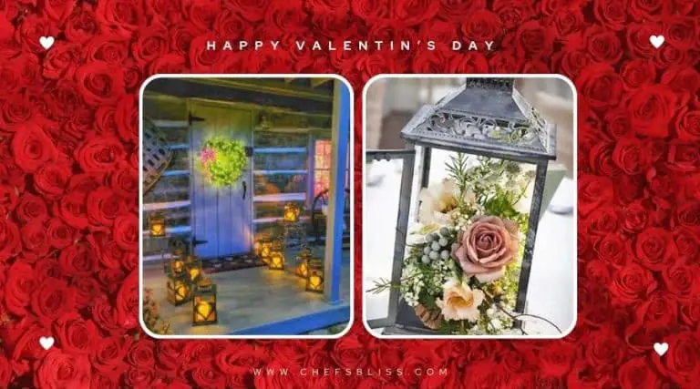 valentine’s day garden lantern decor ideas