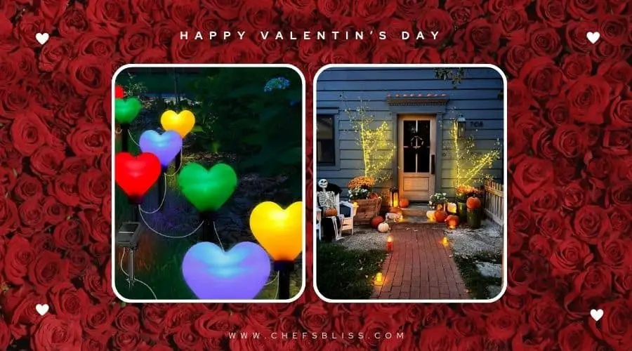 valentine’s day garden lantern pathway ideas