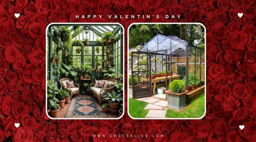 valentine’s day garden mini greenhouse ideas