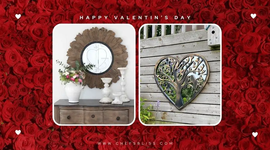 valentine’s day garden mirror wall art ideas