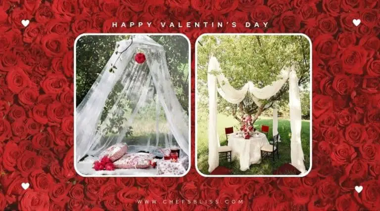 valentine’s day garden outdoor curtains ideas