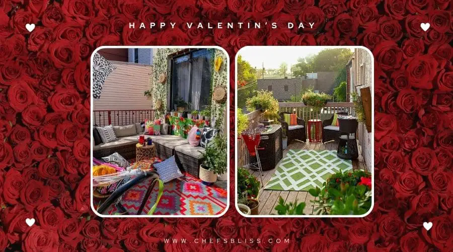 valentine’s day garden outdoor rug ideas