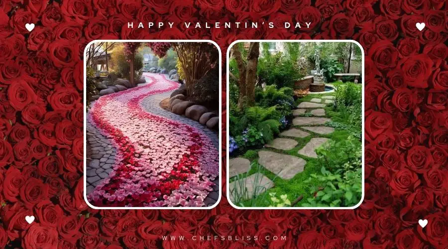 valentine’s day garden pathway ideas