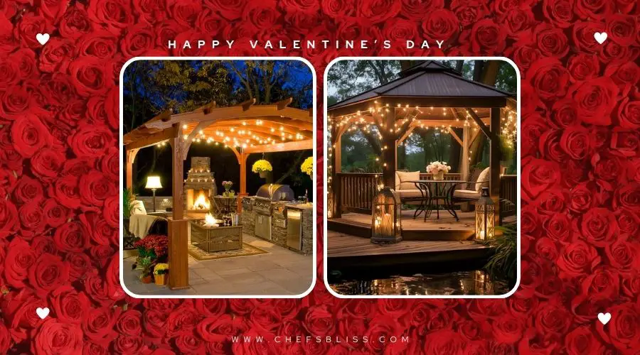 valentine’s day garden pergola ideas