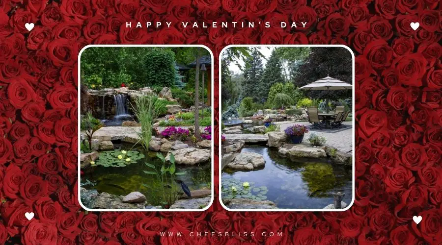 valentine’s day garden pond ideas