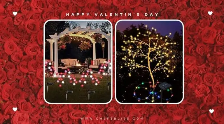 valentine’s day garden solar lanterns ideas