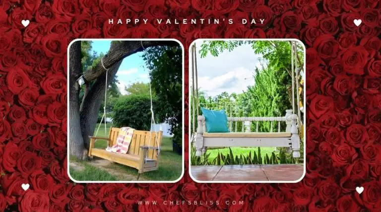 valentine’s day garden swing ideas