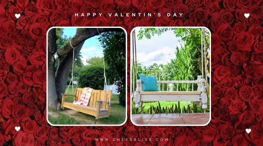 valentine’s day garden swing ideas