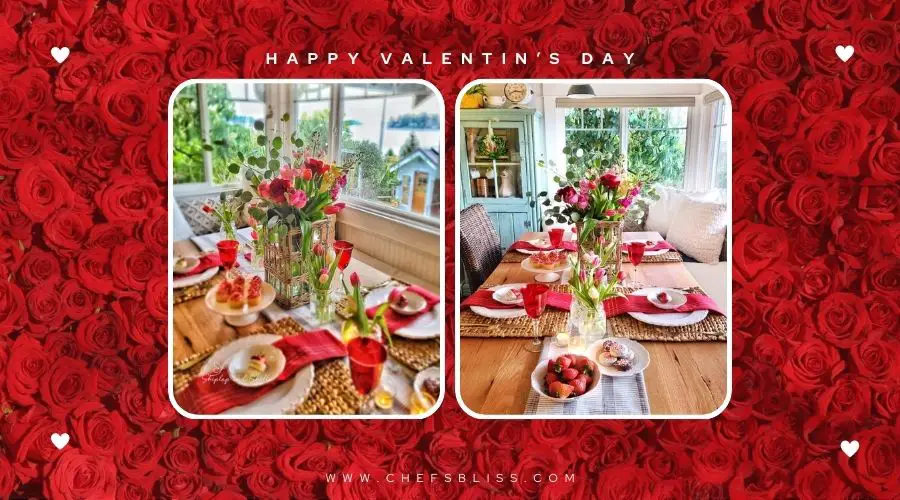 valentine’s day garden table ideas