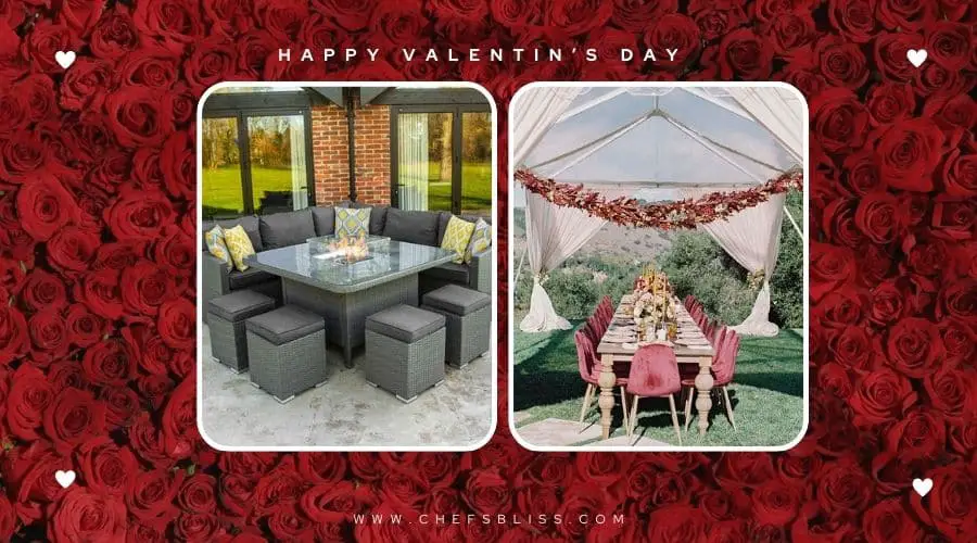 valentine’s day garden table ideas