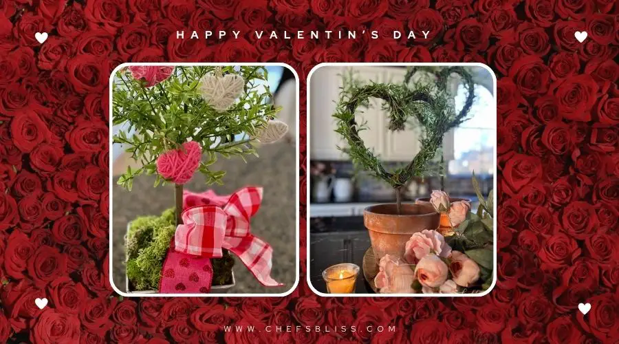 valentine’s day garden topiary ideas