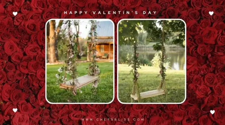 valentine’s day garden tree swing ideas