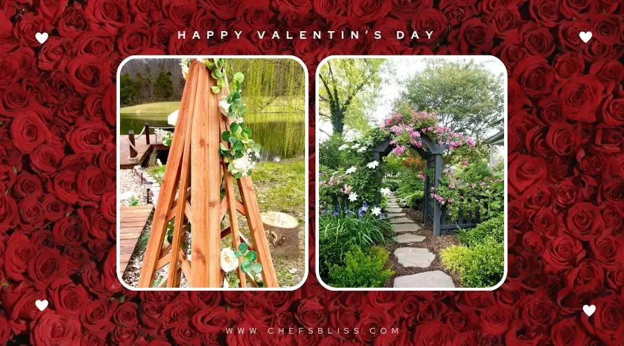 valentine’s day garden trellis ideas