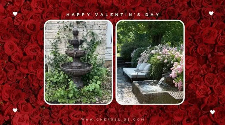 valentine’s day garden wall fountain ideas