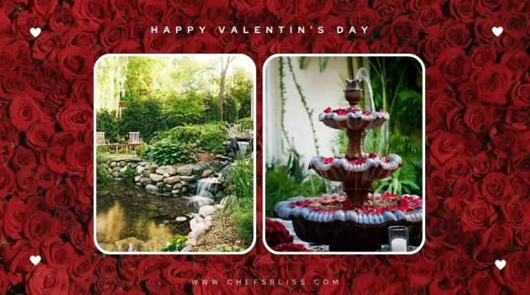 valentine’s day garden water feature ideas