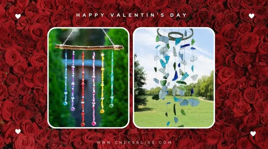 valentine’s day garden wind chime ideas