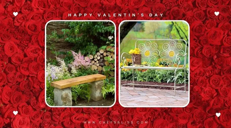 valentine’s day garden wooden bench ideas (1)