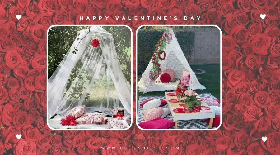 valentine’s day gazebo decor ideas