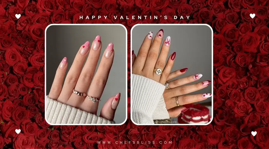 valentine’s day gradient nail ideas