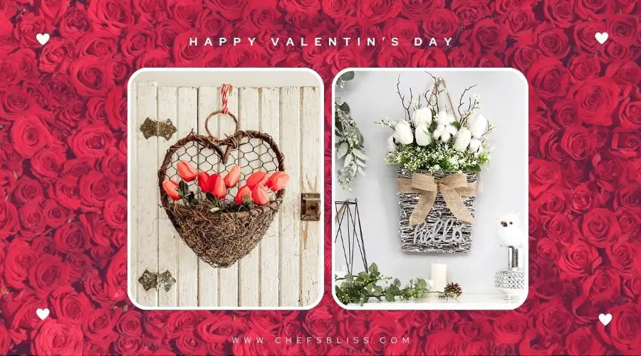 valentine’s day hanging basket decor ideas