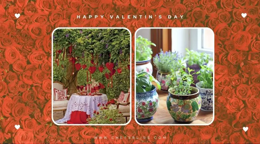 valentine’s day herb garden decor ideas