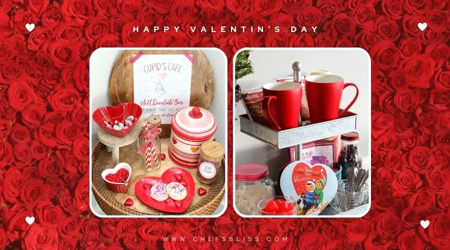 valentine’s day hot chocolate bar decor ideas