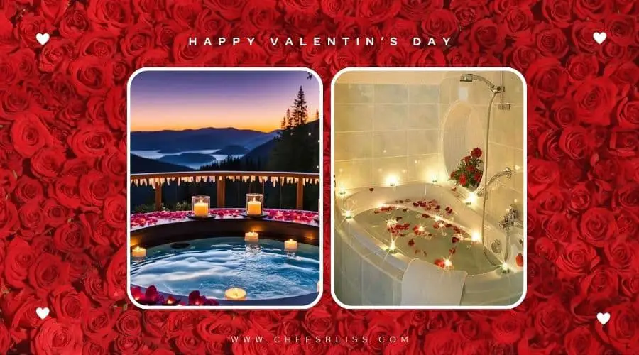 valentine’s day hot tub decor ideas