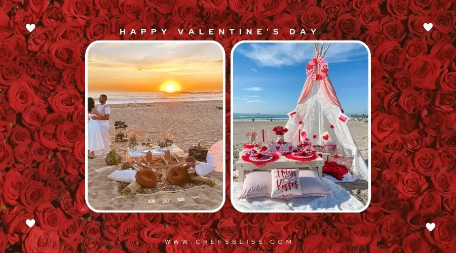 valentine’s day intimate beach picnic ideas