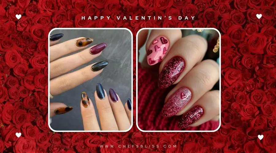 valentine’s day jewel toned nail ideas