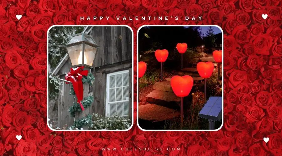 valentine’s day lamp post decor ideas