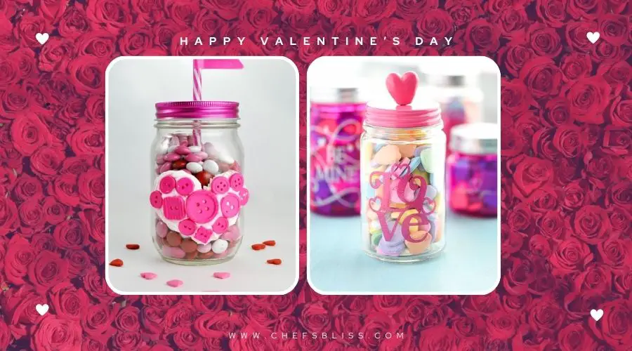 valentine’s day mason jar decor ideas