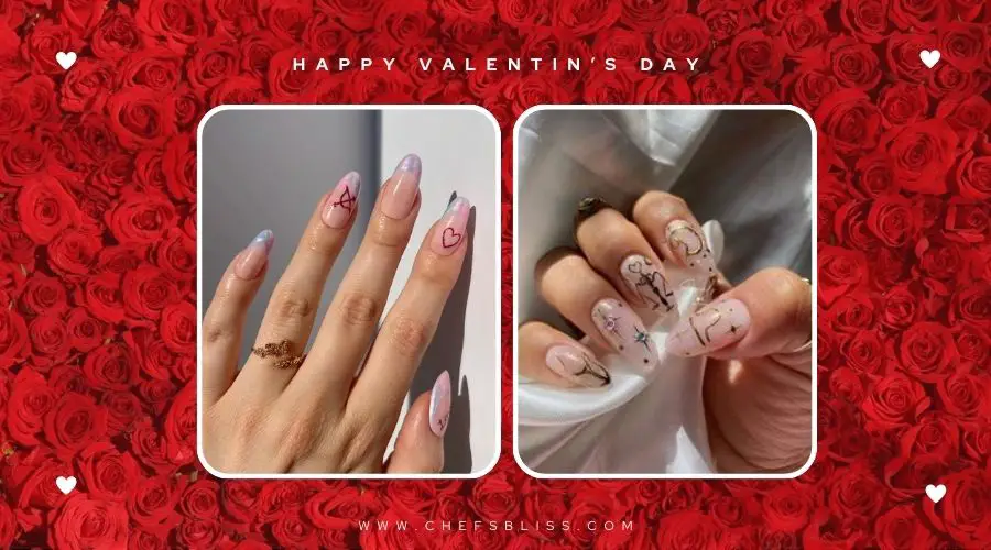 valentine’s day matte nail ideas