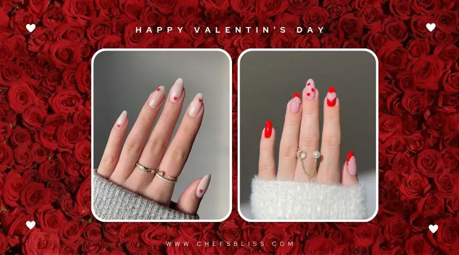 valentine’s day minimal nail ideas