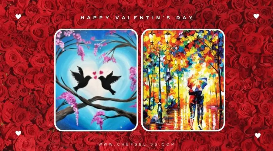 valentine’s day nature painting ideas