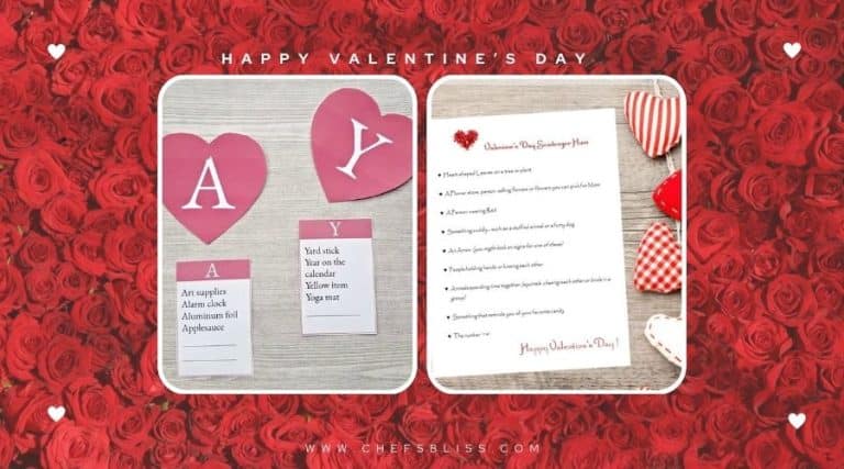 valentine’s day nature scavenger hunt ideas